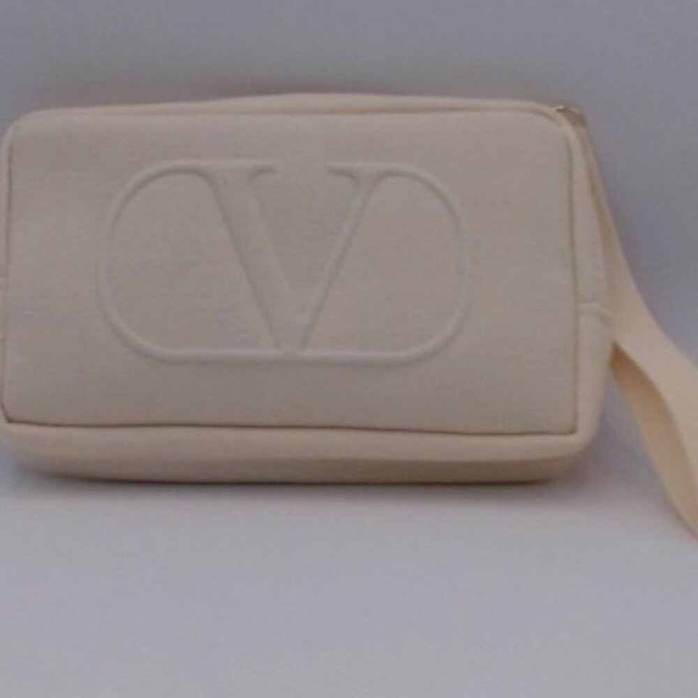 Christian Dior - Small Makeup Bag, Cream Color, BRAND NEW, NEVER USED - Picture 2 of 7